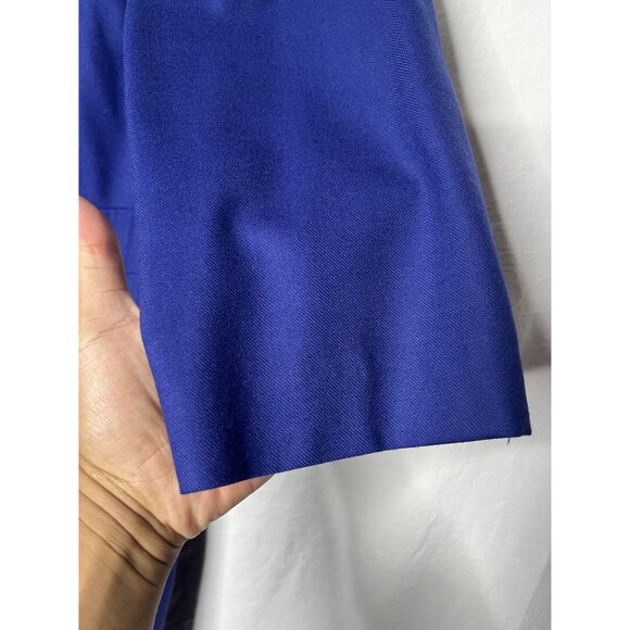 Boden Blue Chic Wool Dress Cobalt Royal Size 16 Long Style# WQ047 - Picture 4 of 10